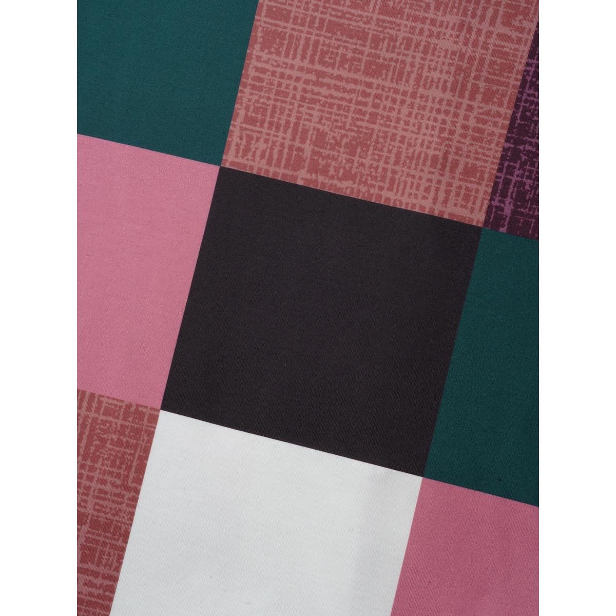 Plus Size Geometric Block Stretchy Waist Pocket Midi Dress Multicolor Women Casual Non Knit Dresses Bloomchic 14-16/1X Product Image