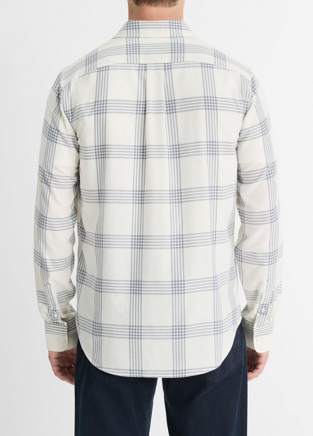 West Coast Plaid Cotton Long-Sleeve Shirt Product Image