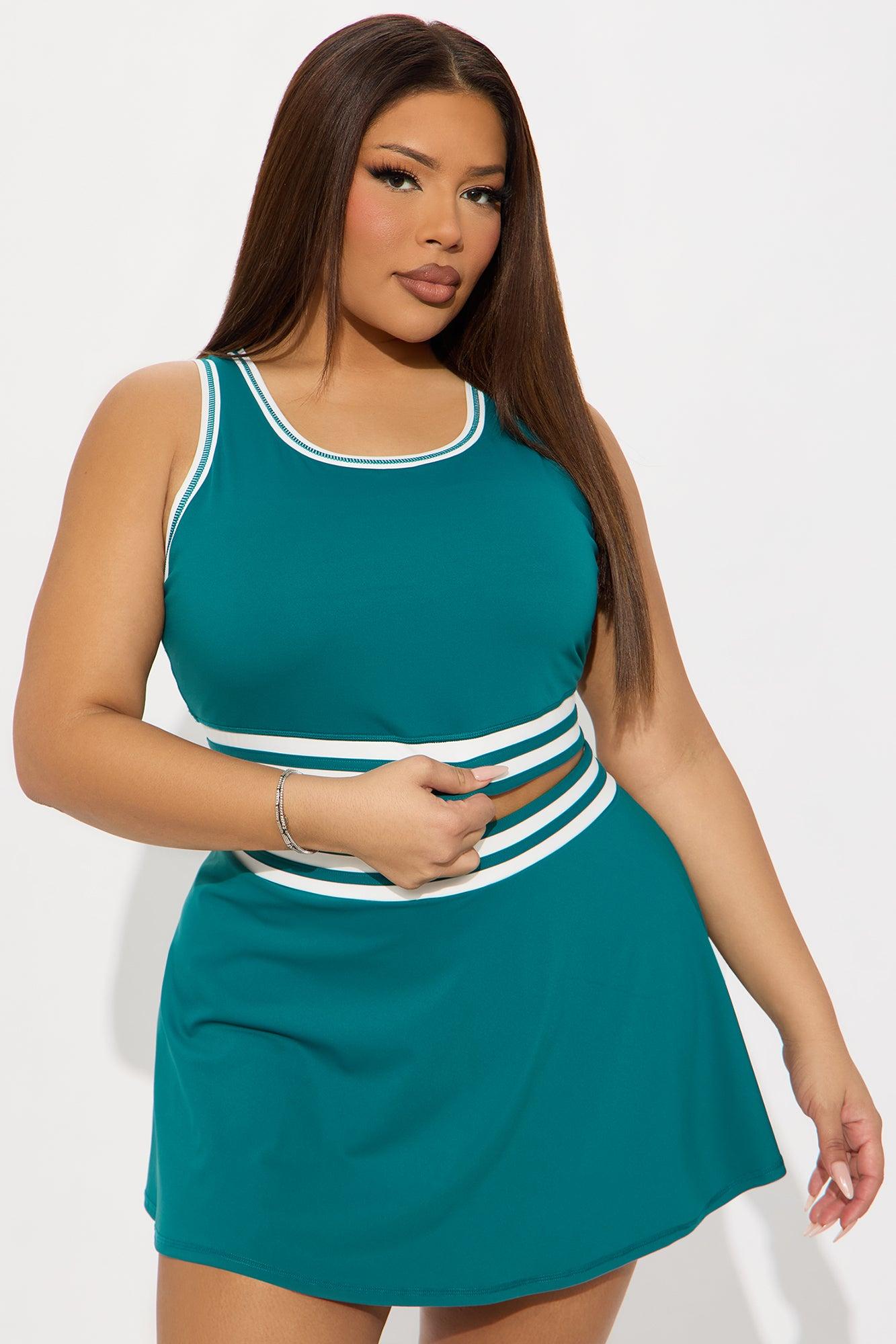 Paige Active Skirt Set - Emerald Product Image