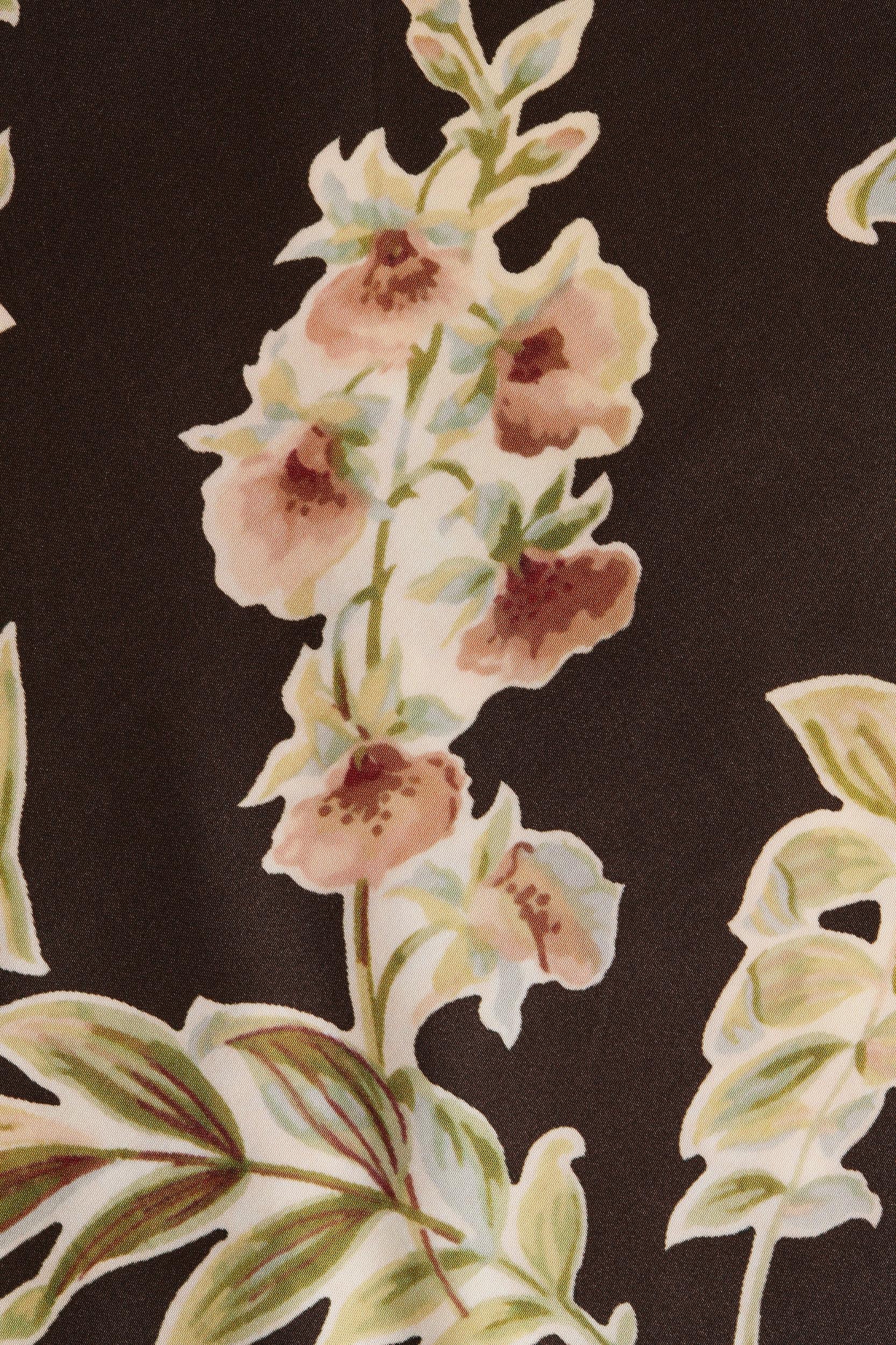 Yolaine Midi Dress Jardin Floral Chocolate - Final Sale Product Image