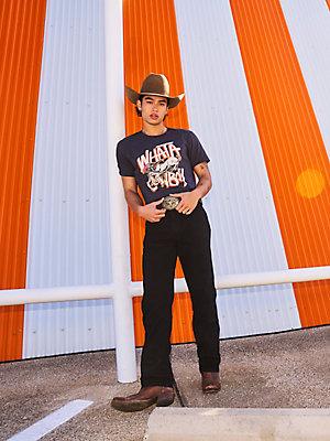 Wrangler x Whataburger Men's Cowboy Graphic T-Shirt in Faded Product Image