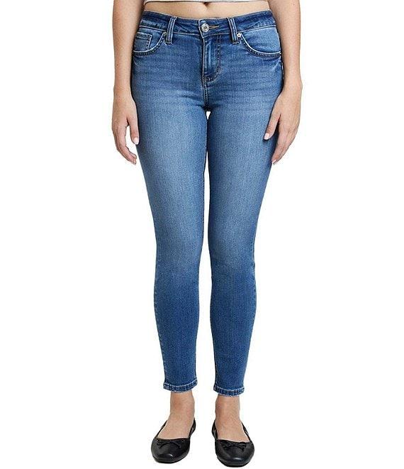 YMI Jeanswear Mid Rise Super Soft Skinny Jeans Product Image