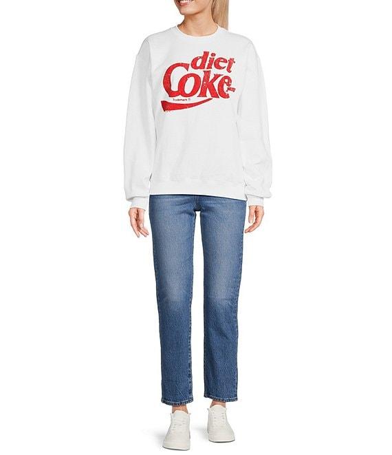 Junk Food Crewneck Long Sleeve Diet Coke Fleece Sweatshirt Product Image