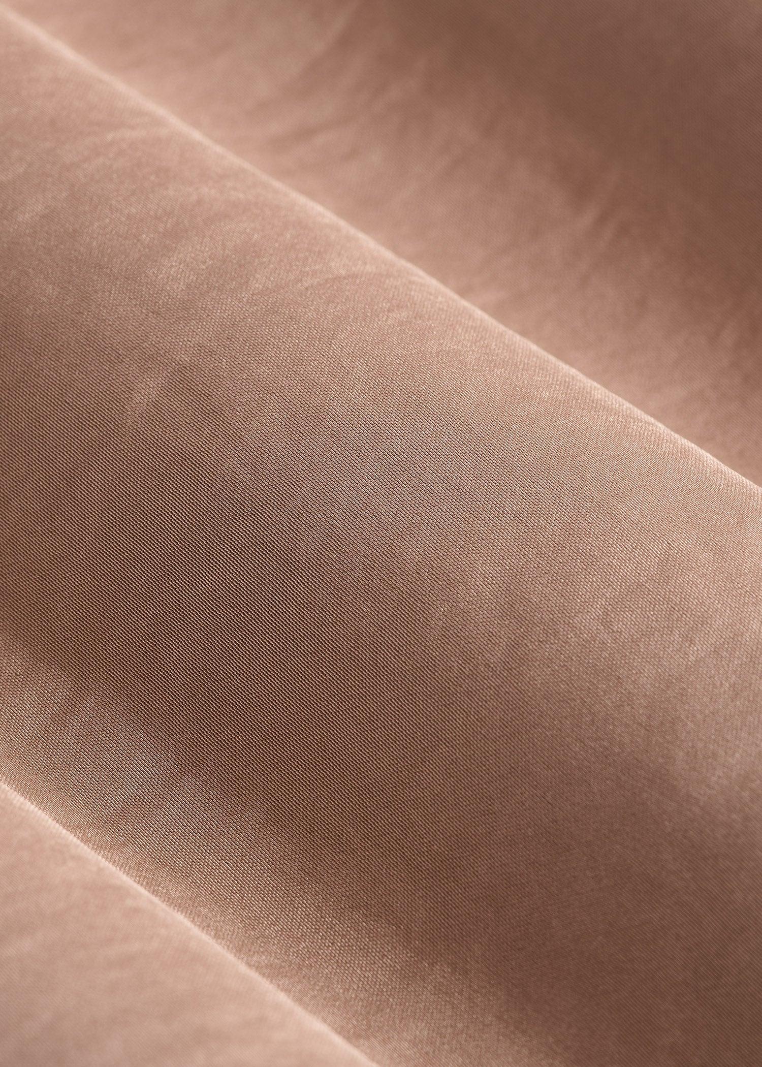 Notch Collar Satin Blouse for Tall Women in Black Female Product Image