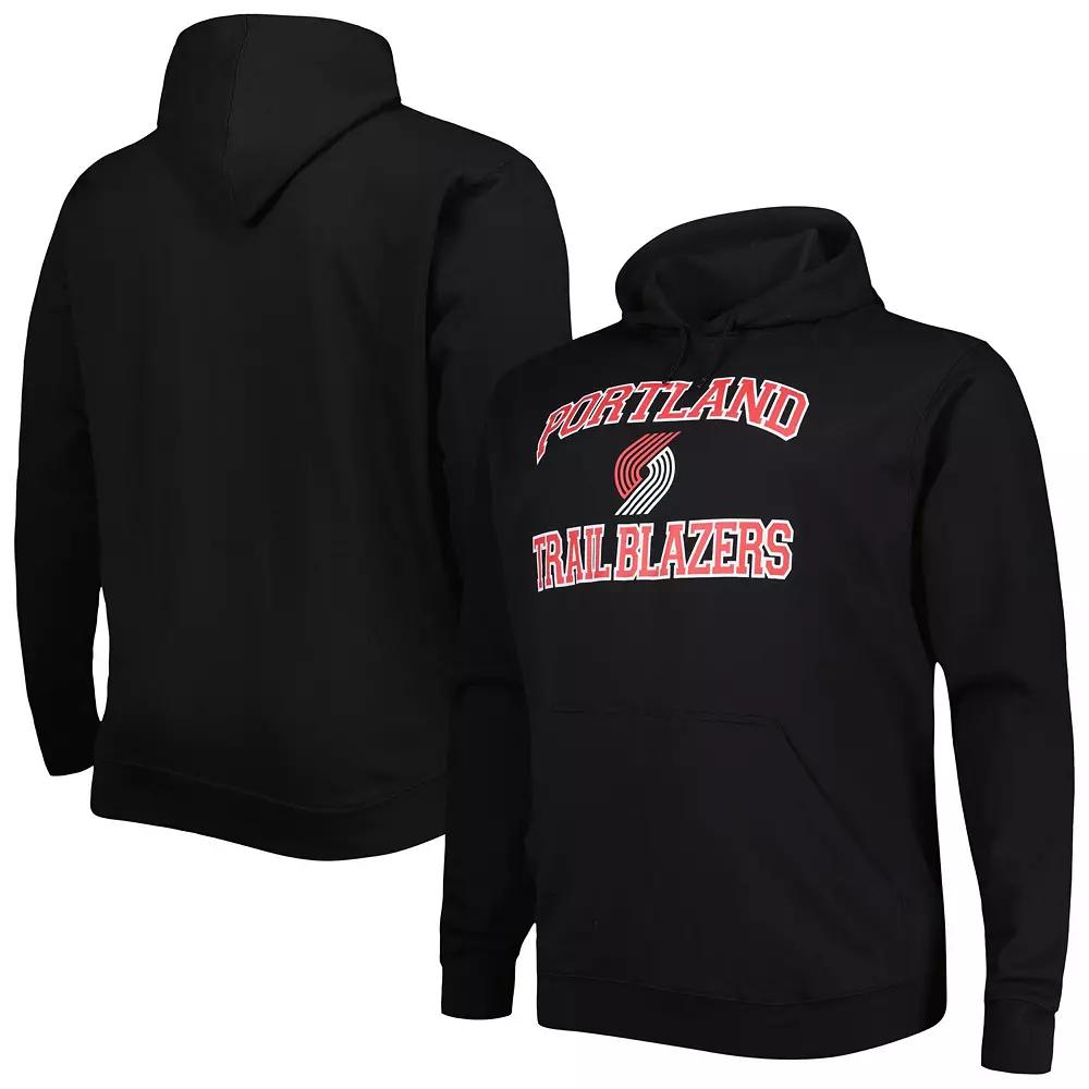 Men's Black Portland Trail Blazers Big & Tall Heart & Soul Pullover Hoodie,  Product Image