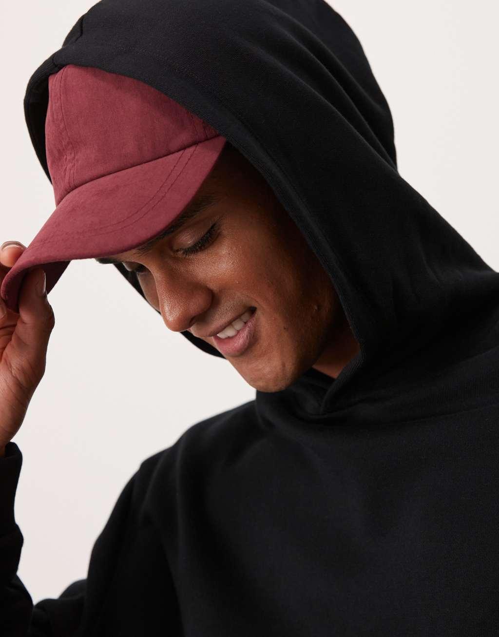 ASOS DESIGN essential boxy oversized hoodie in black Product Image