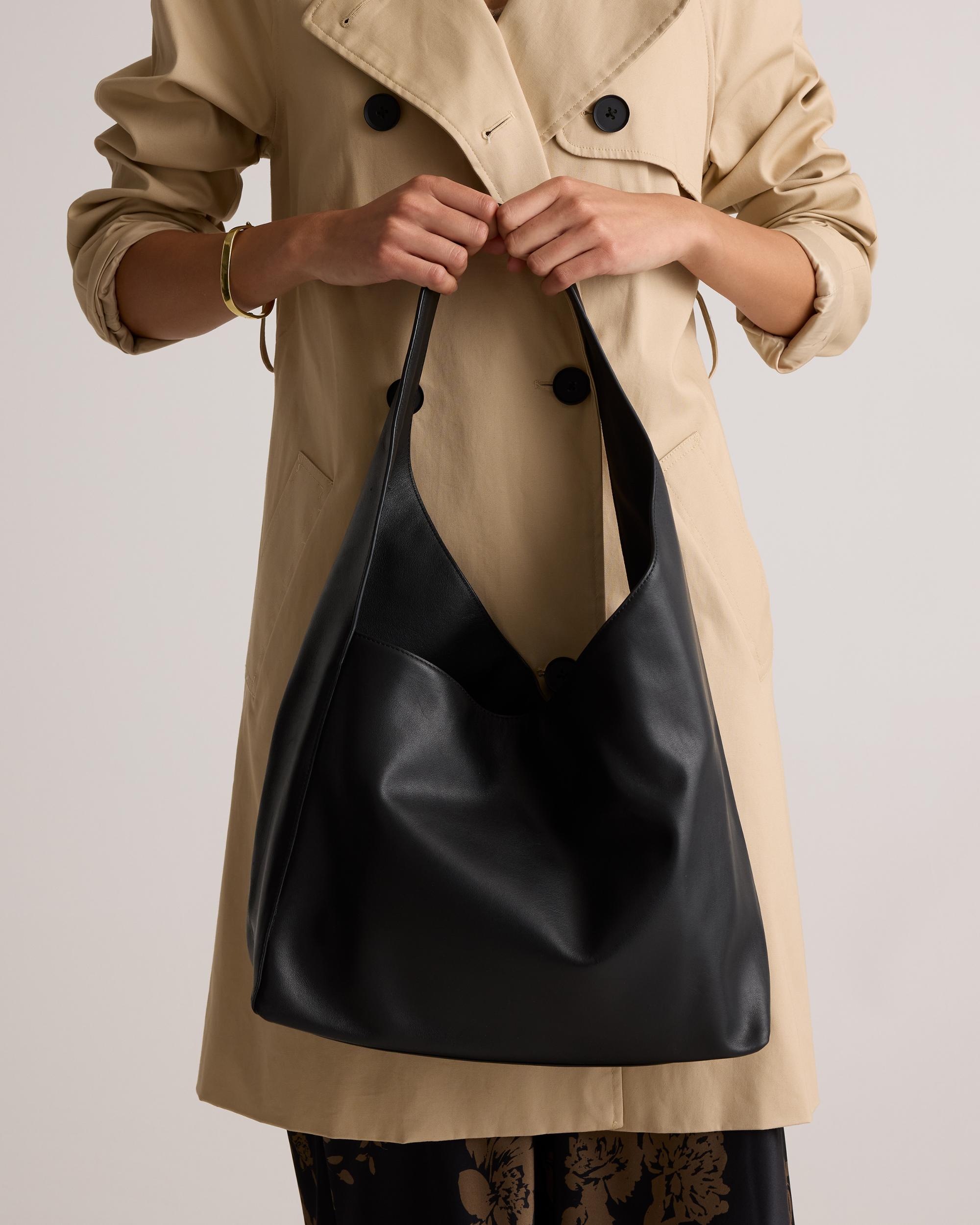 Quince | Women's Italian Leather Slouchy Shoulder Bag Product Image