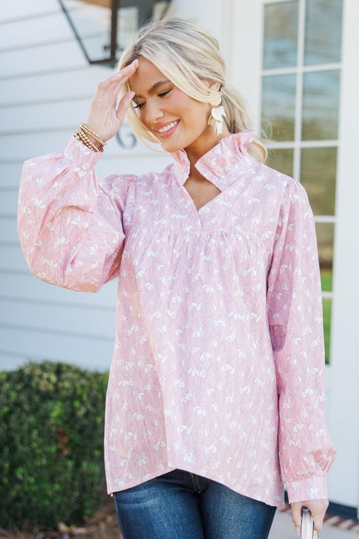 Always With Love Red Floral Blouse Female Product Image