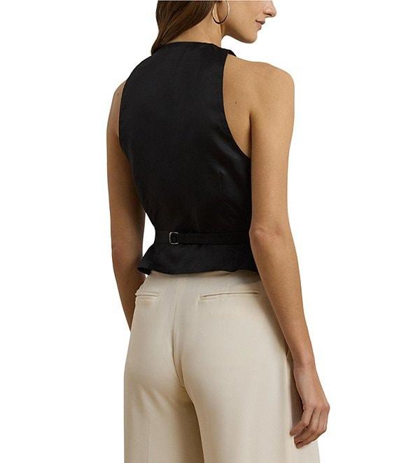 Lauren Ralph Lauren Cotton-Blend V-Neck Sleeveless Vest Product Image