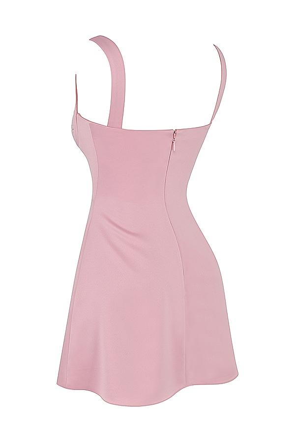 Kara  pink quartz mini dress Product Image
