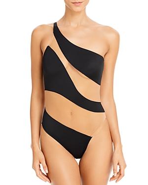 Womens Snake Mesh Mio Illusion One-Piece Swimsuit Product Image
