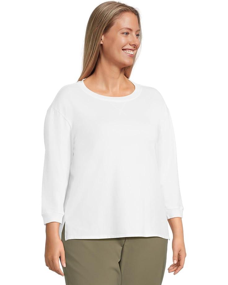 Women's Mod-o-doc 3/4 Sleeve Hi-Lo Tunic with Side Slits Product Image