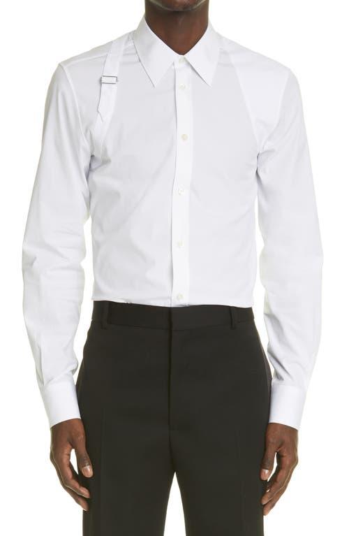 Alexander McQueen Harness Stretch Poplin Men's Button-Up Shirt Product Image