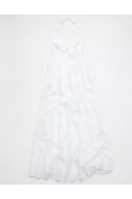 Aerie Seersucker Halter Maxi Dress Women's Product Image