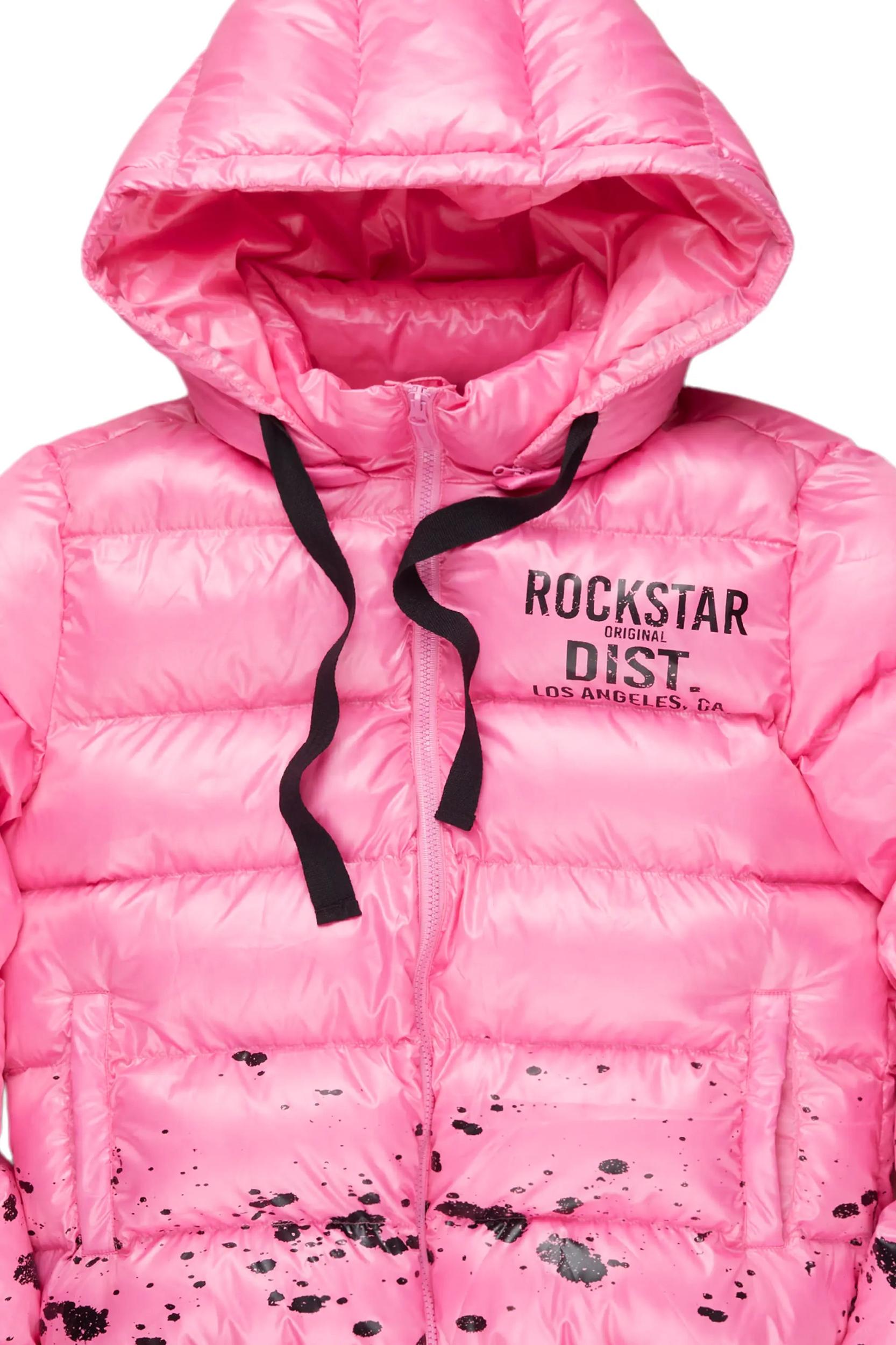 Art Dist. 2.0 Pink Puffer Jacket Female Product Image