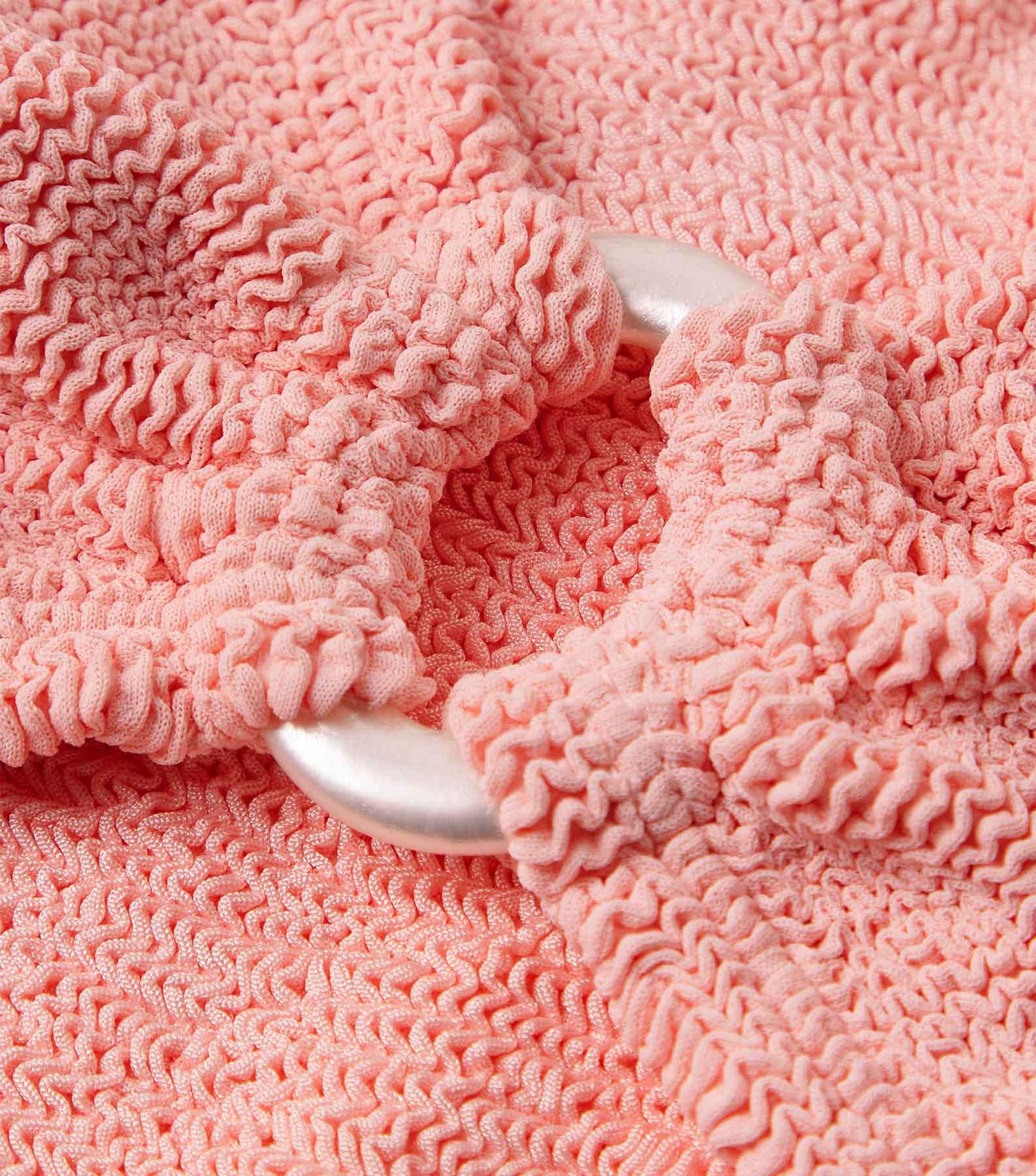 Julia Bikini With Pearly Hoop - Peach Product Image