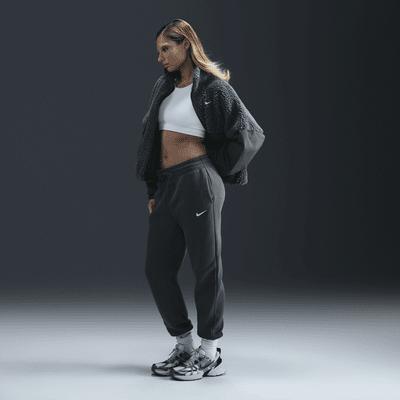 Womens Nike Sportswear Phoenix Fleece Mid-Rise Sweatpants | FZ7626-338 Product Image