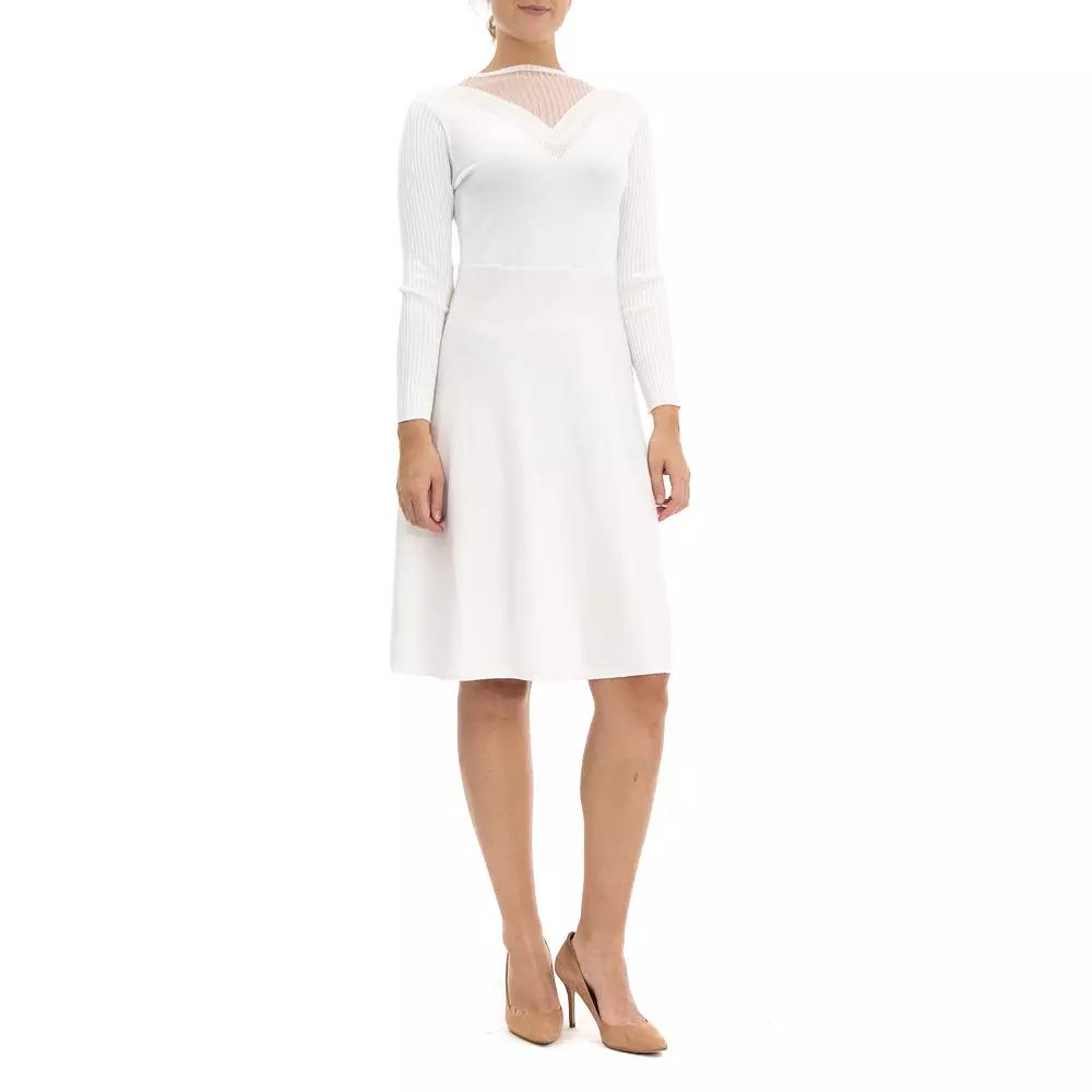 Women's Nina Leonard Mockneck Long Sleeve Sweater Dress,  Product Image