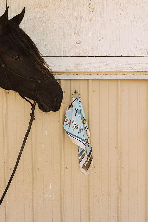 Hold Your Horses Satin Scarf Product Image