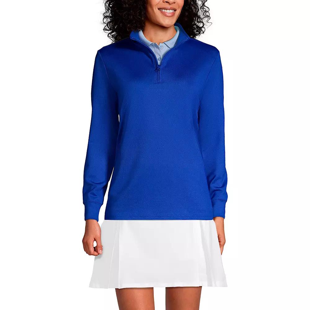 Women's Lands' End Quarter Zip Pullover,  Product Image