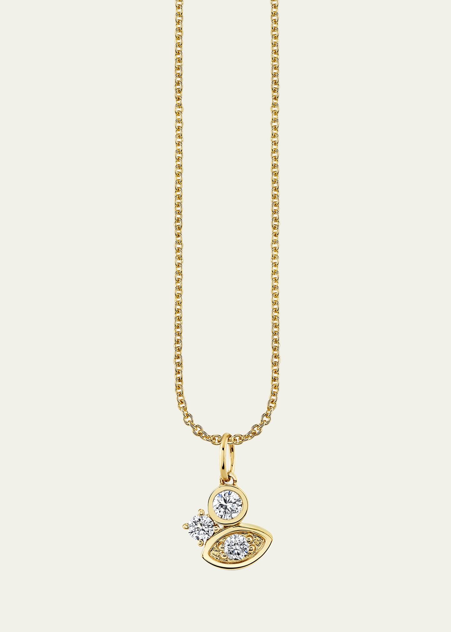 Womens Light Tiffany 14K Yellow Gold & 0.14 TCW Diamonds Pendant Necklace Product Image