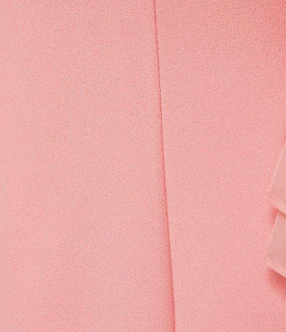 Adrianna Papell Stretch Crepe 3/4 Bell Sleeve Boat Neck Sheath Dress Product Image