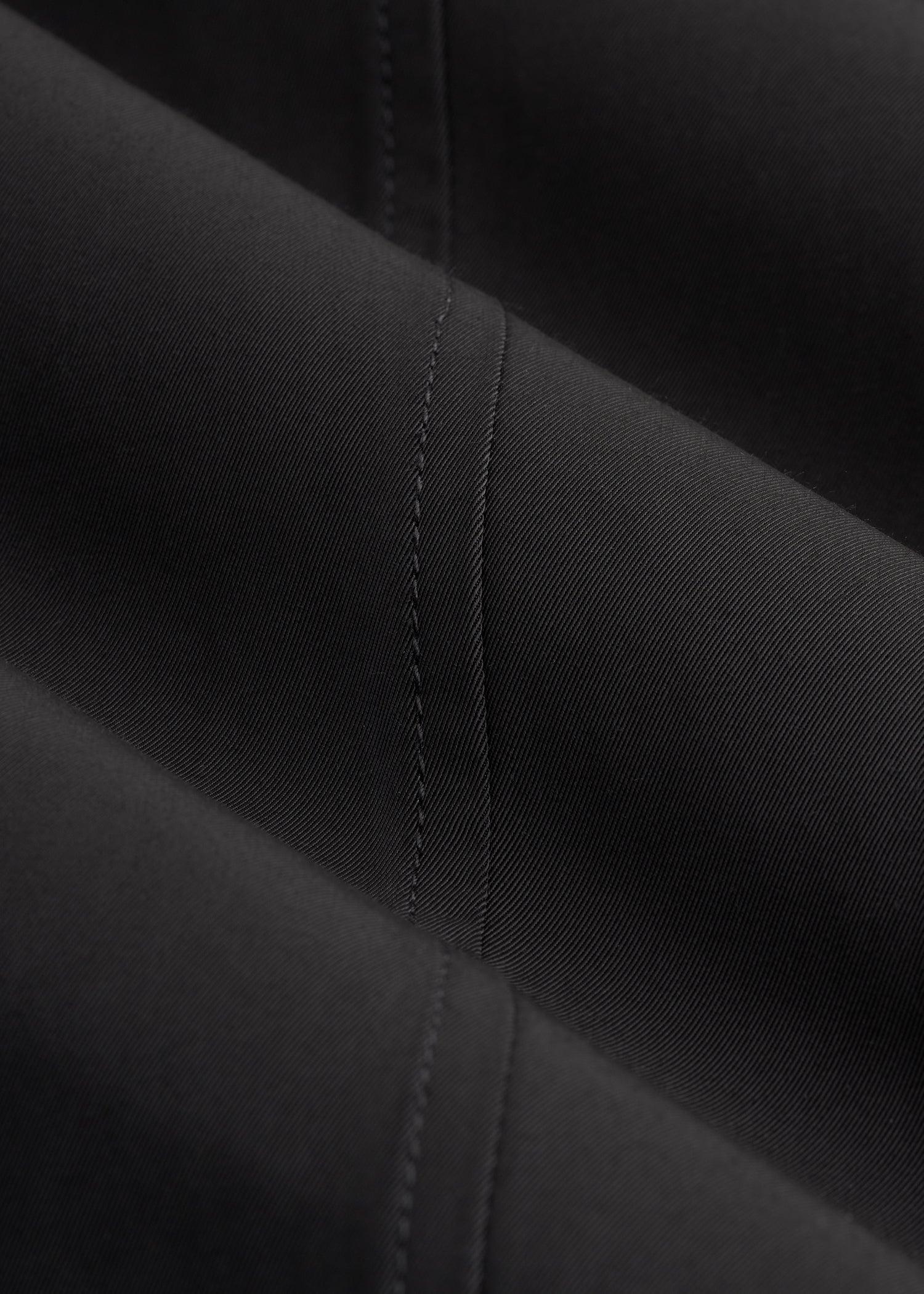 Zip Trench Coat for Tall Men in Black Male Product Image