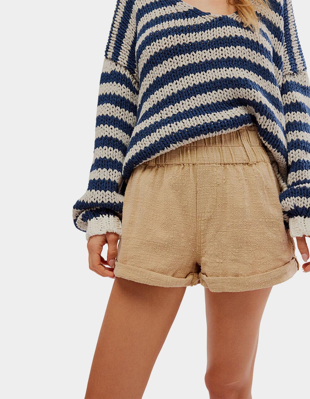 FREE PEOPLE Solar Flare Baja Womens Shorts - SAND Product Image