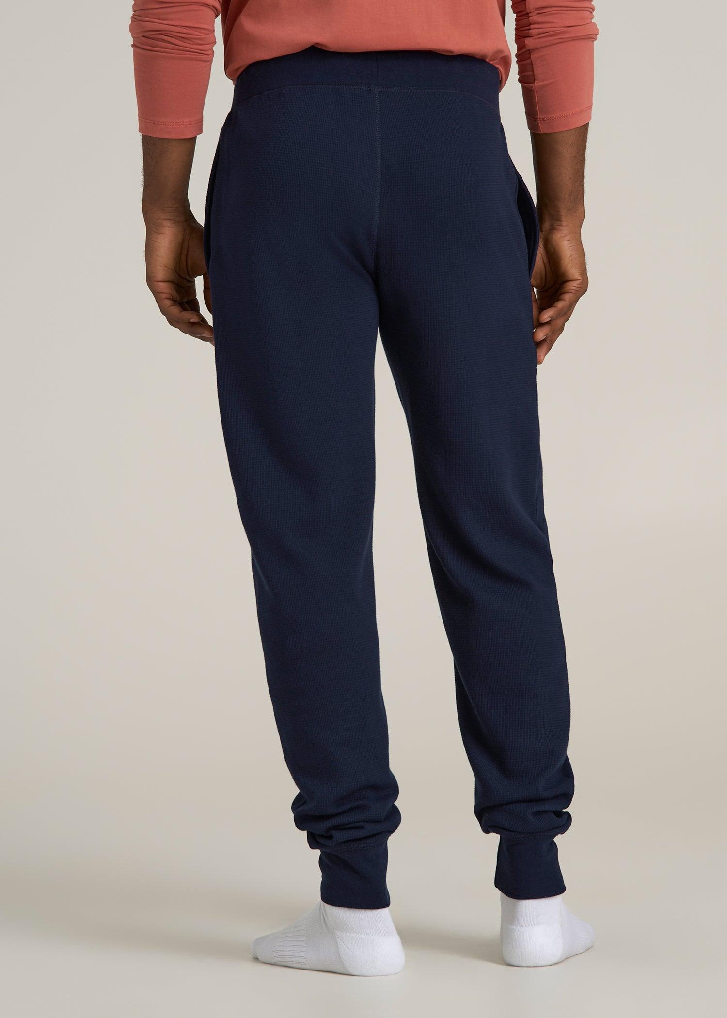 Waffle-Knit Lounge Jogger for Tall Men in Patriot Blue Male Product Image