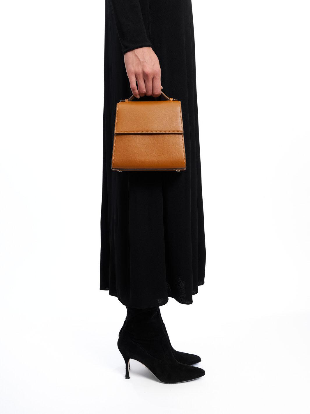 The Small Top Handle in Nappa Product Image