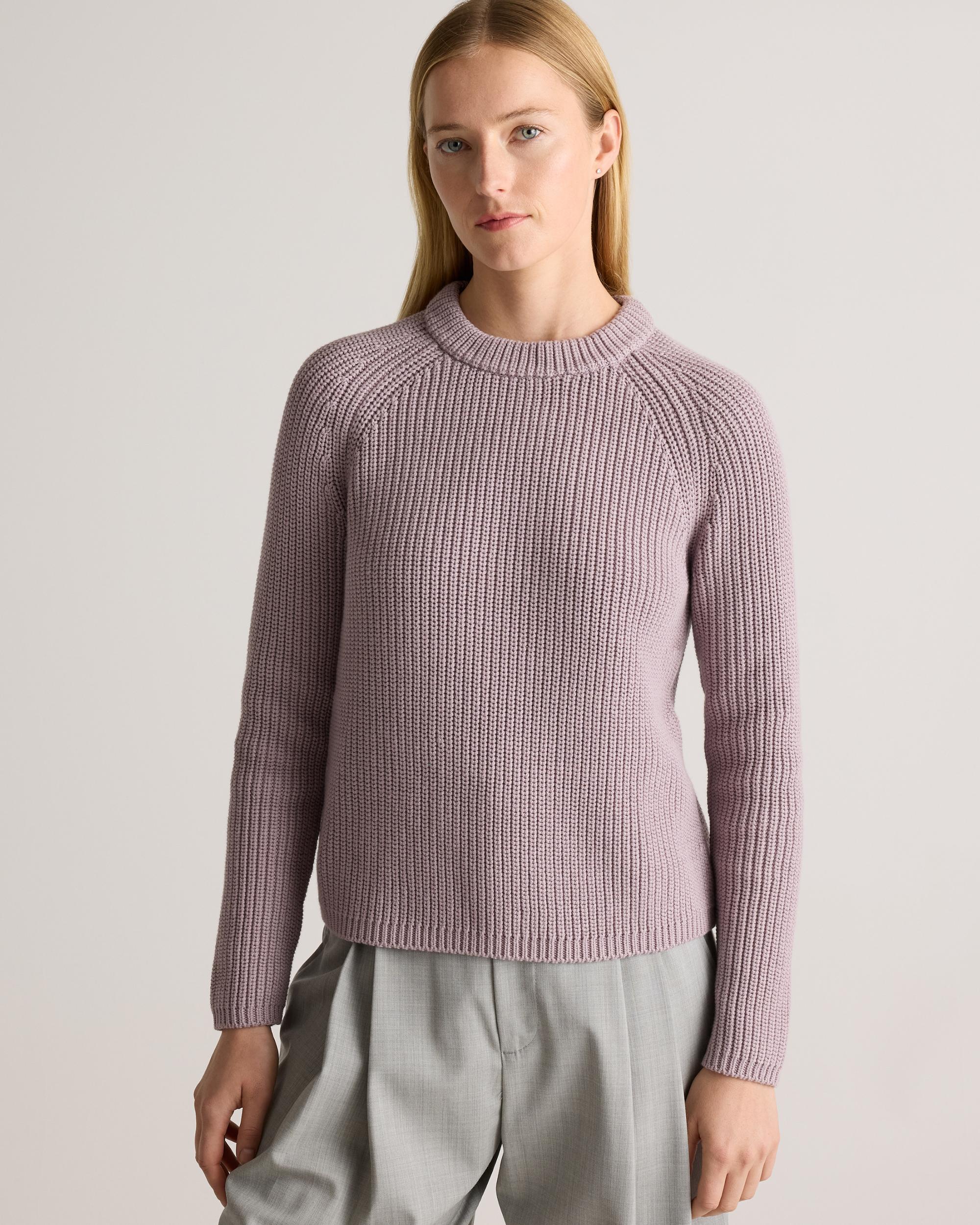 Quince | Women's Fisherman Crew Sweater Size XS, Organic Cotton Product Image