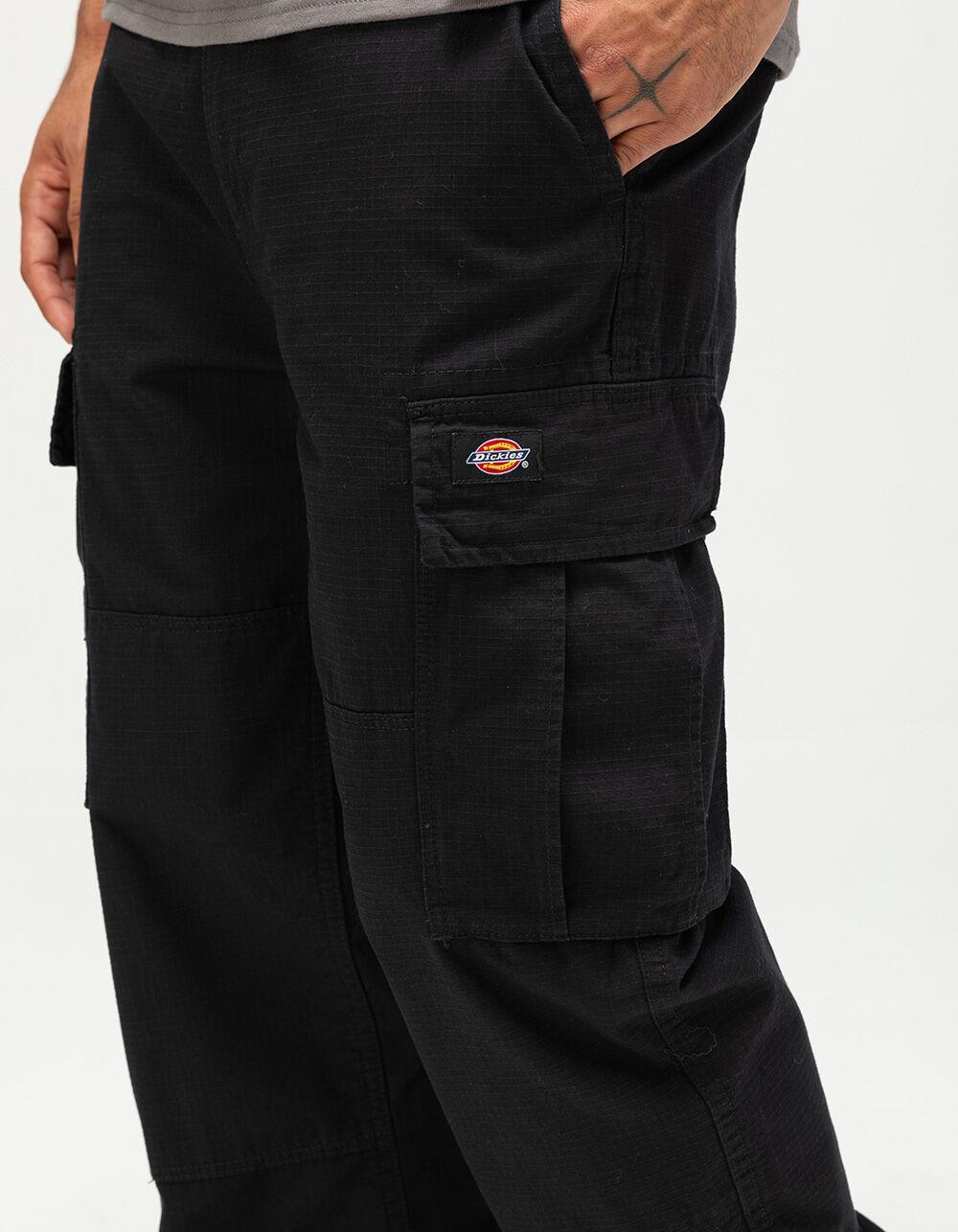 DICKIES Eagle Bend Relaxed Fit Double Knee Mens Cargo Pants - BLACK Product Image