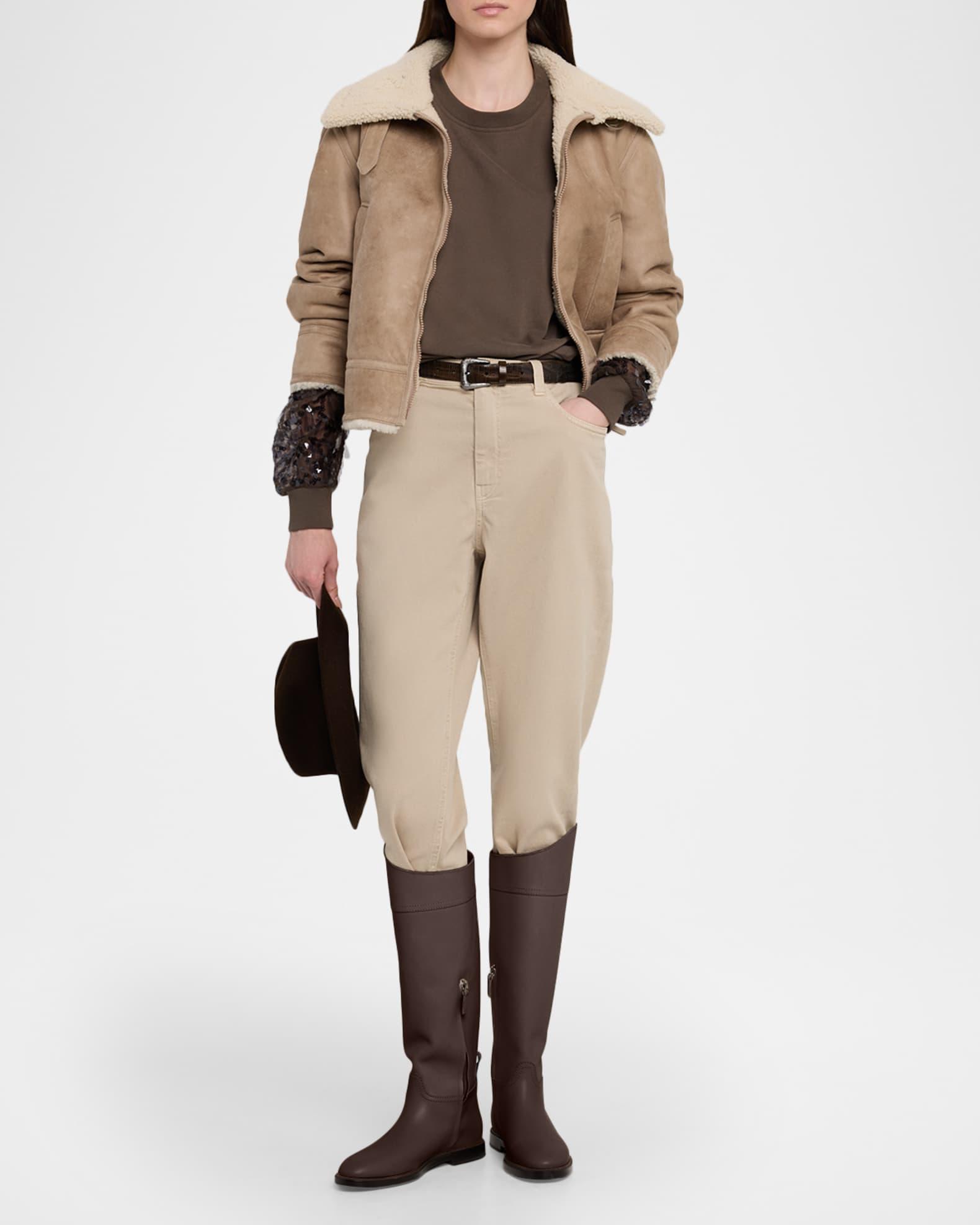 Stretch Denim Straight-Leg Jeans Product Image