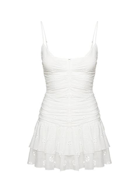 Rothea Mini Dress White Brodierie Product Image