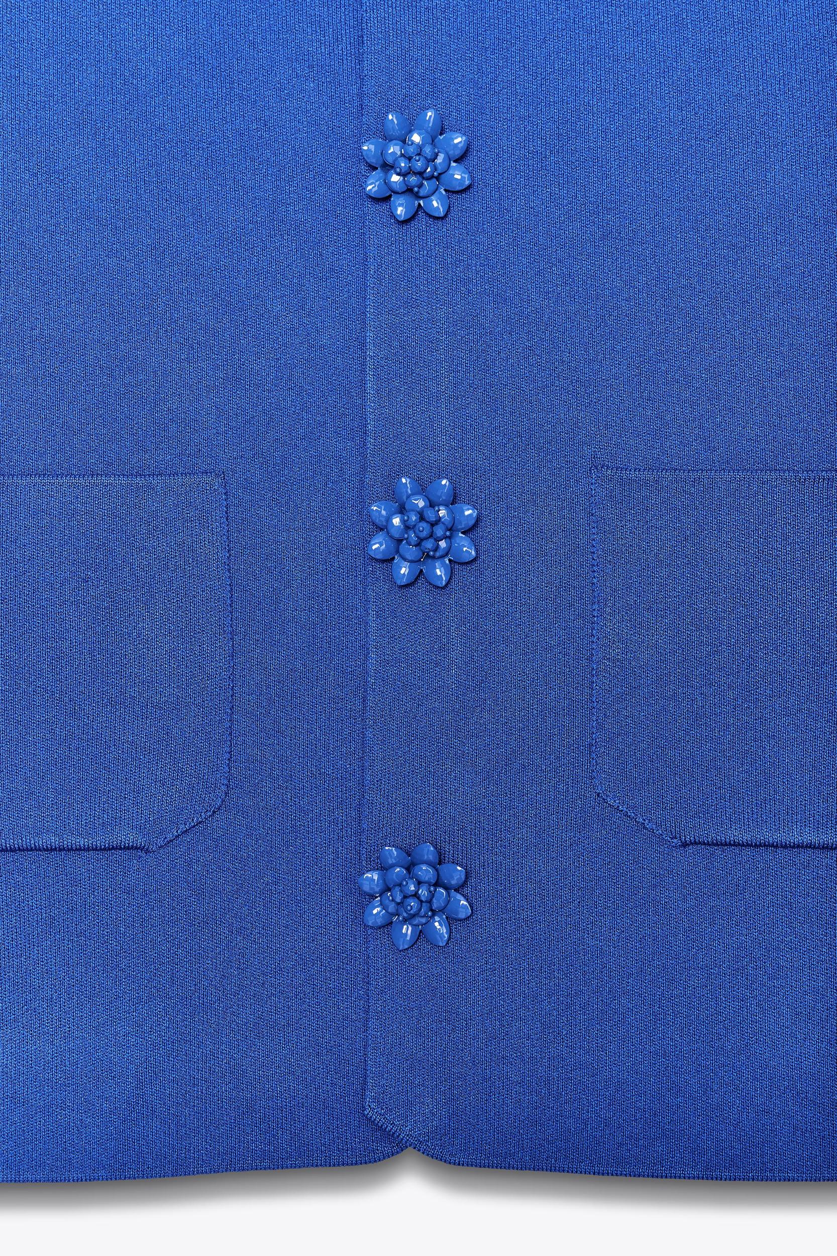 BEADED BUTTON CARDIGAN Product Image