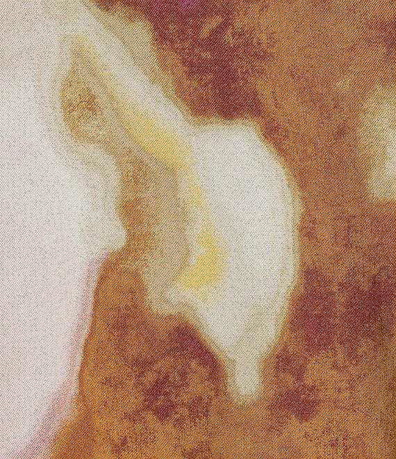 Westbound Mocha Autumn Blur 3/4 Tie Sleeve Top Product Image