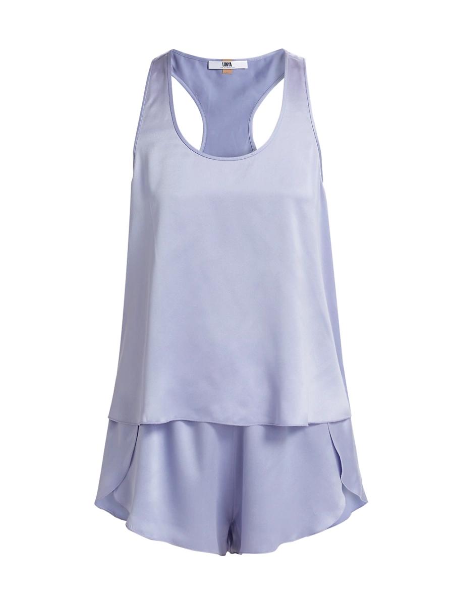 Womens Washable Silk Tulip-Back Pajama Set Product Image