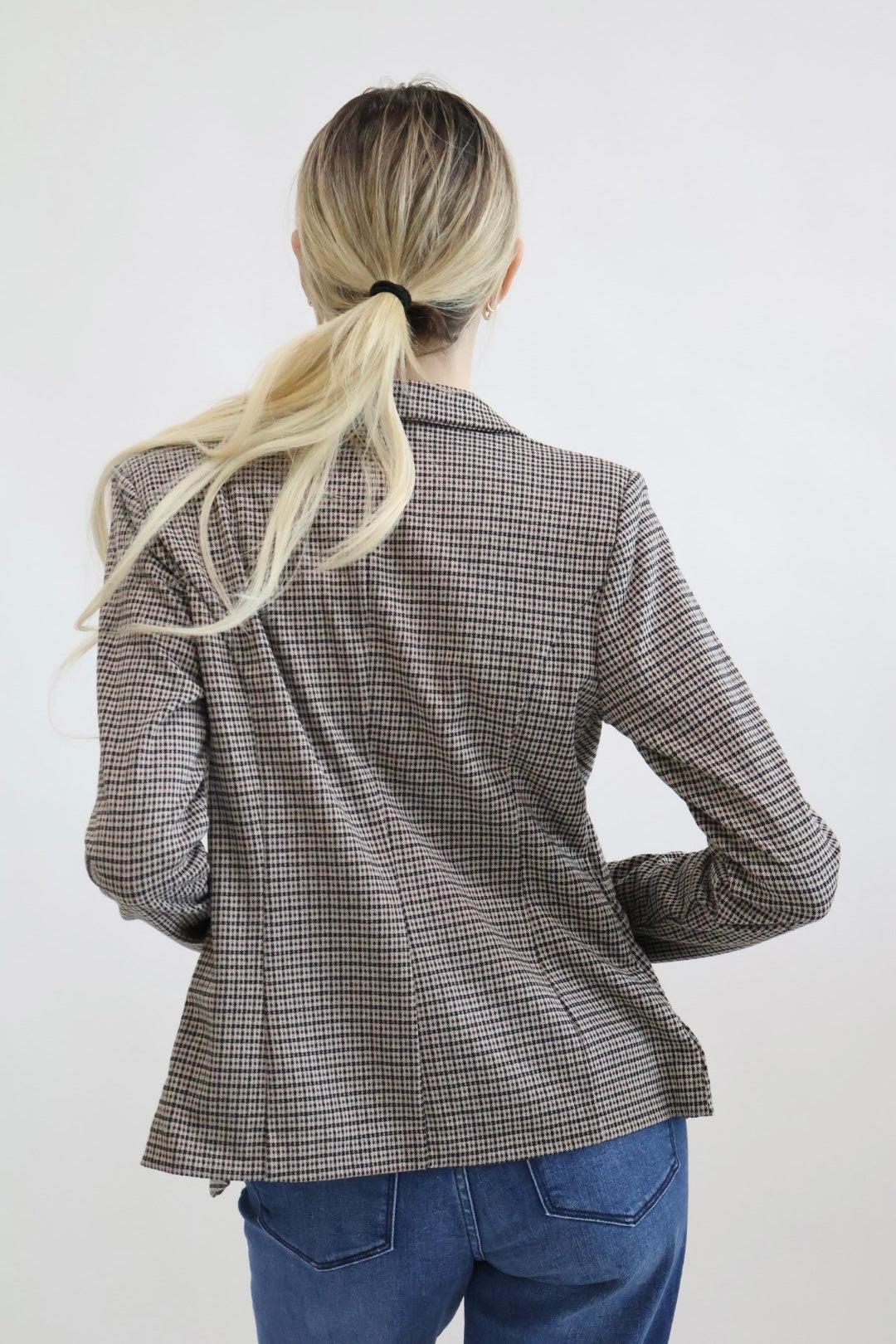 Kate Plaid Blazer Product Image