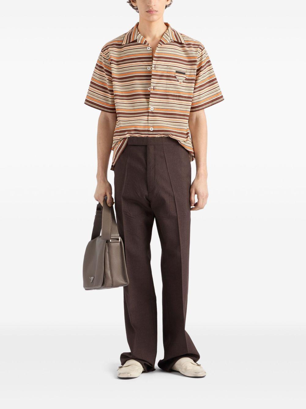 striped bowling shirt Product Image