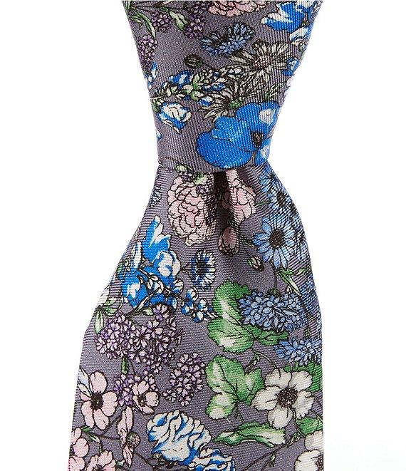 Cremieux London Floral 3 1/4#double; Woven Silk Tie Product Image