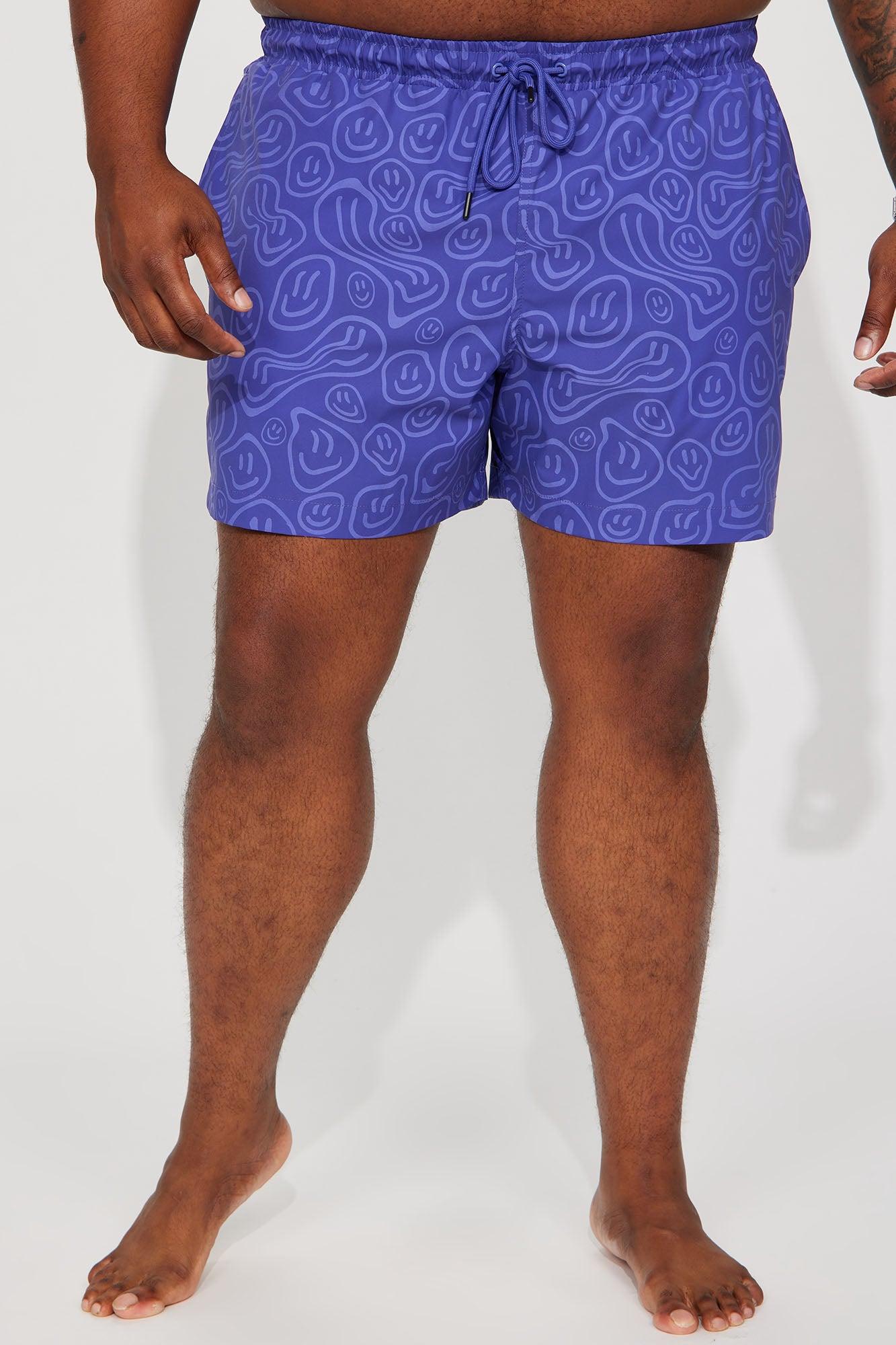 Good Day Print Change Swim Mid Trunk - Purple Product Image