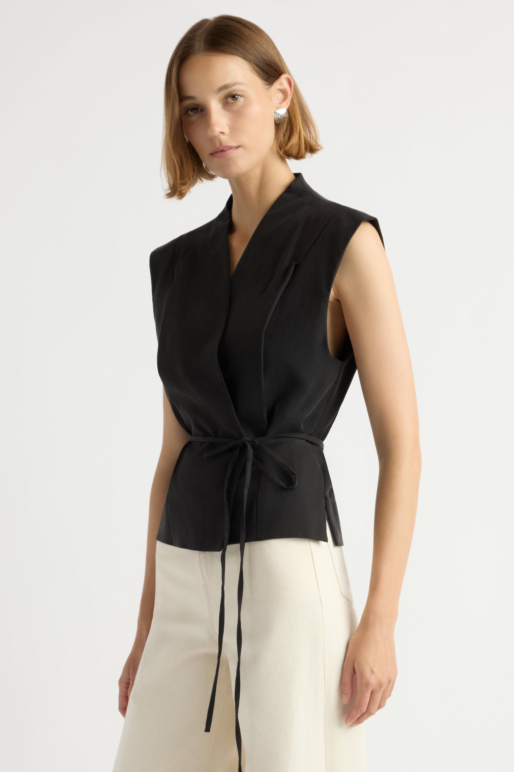 Leandra Tie-Wrap Vest Product Image