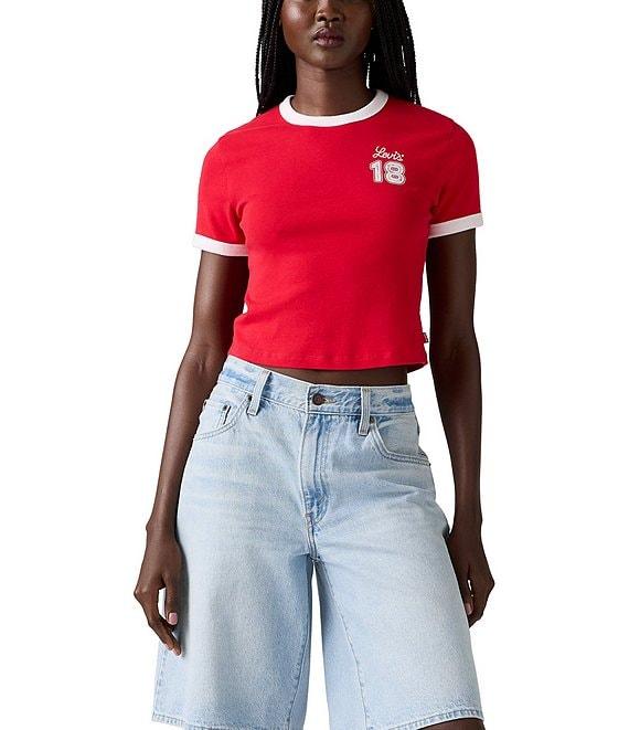 Levi's® Short Sleeve Mini Varsity Number Ringer T-Shirt Product Image