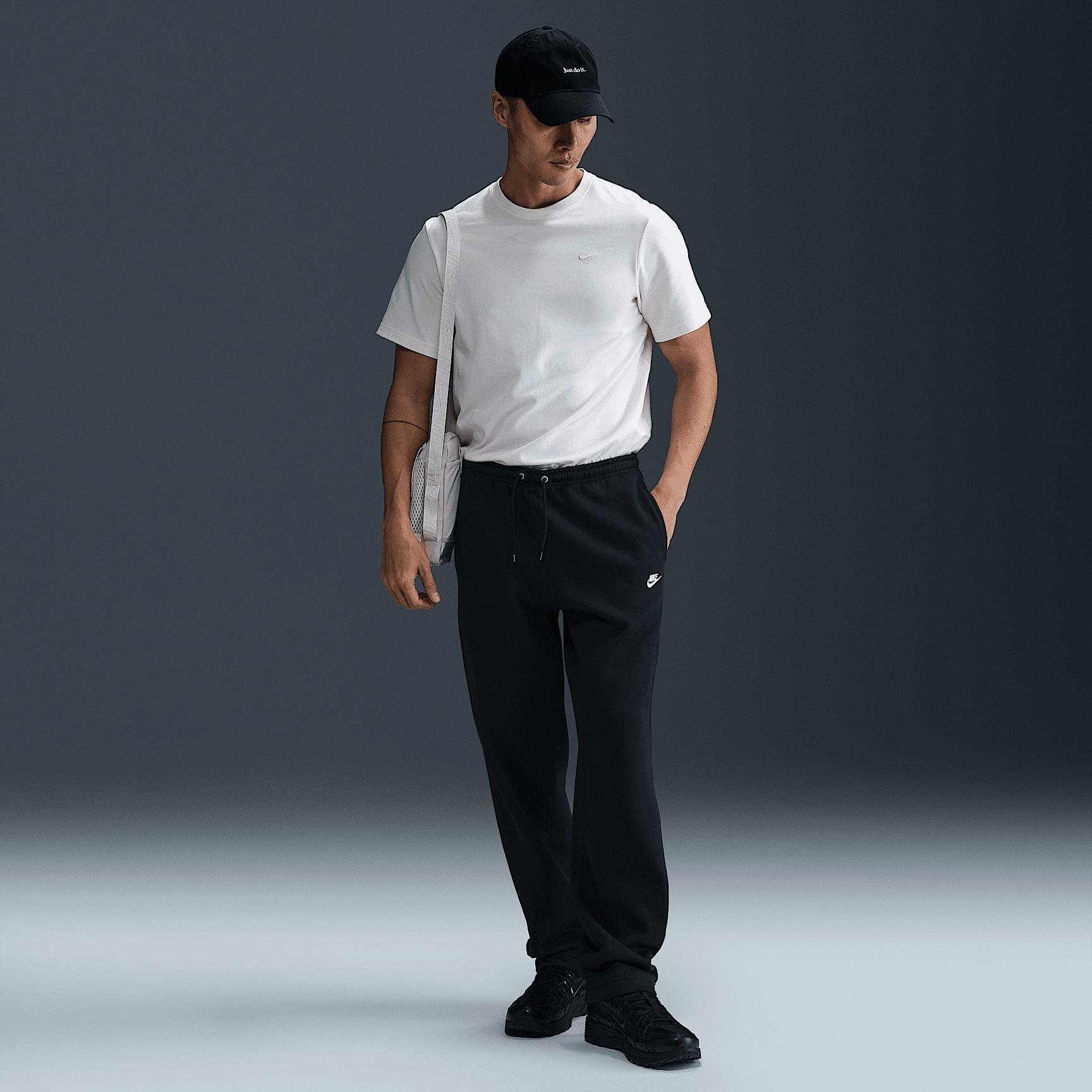 Nike Mens Club Open-Hem Fleece Pants | FN3730-010 Product Image