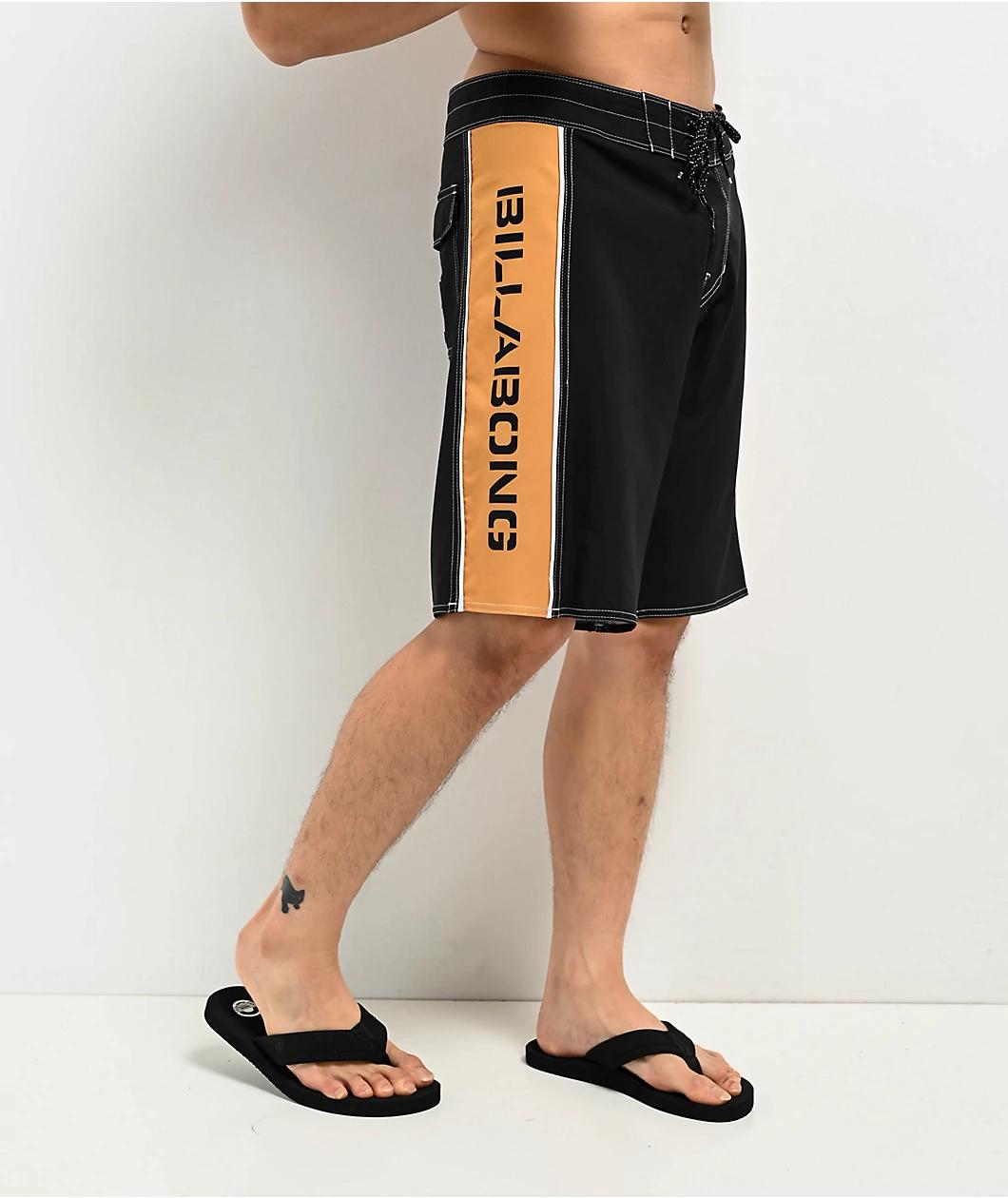 Billabong D Bah 2.0 Pro Black & Gold Board Shorts Product Image