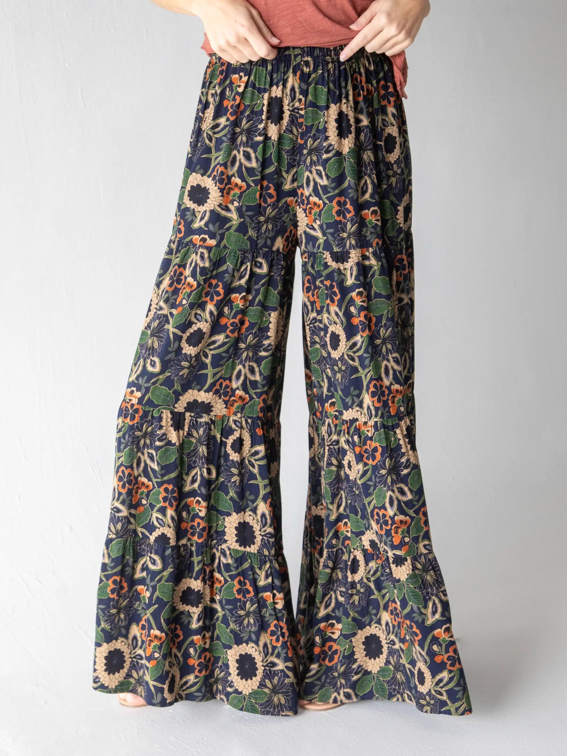 Sedona Jumpsuit - Teal Mixed Floral Product Image
