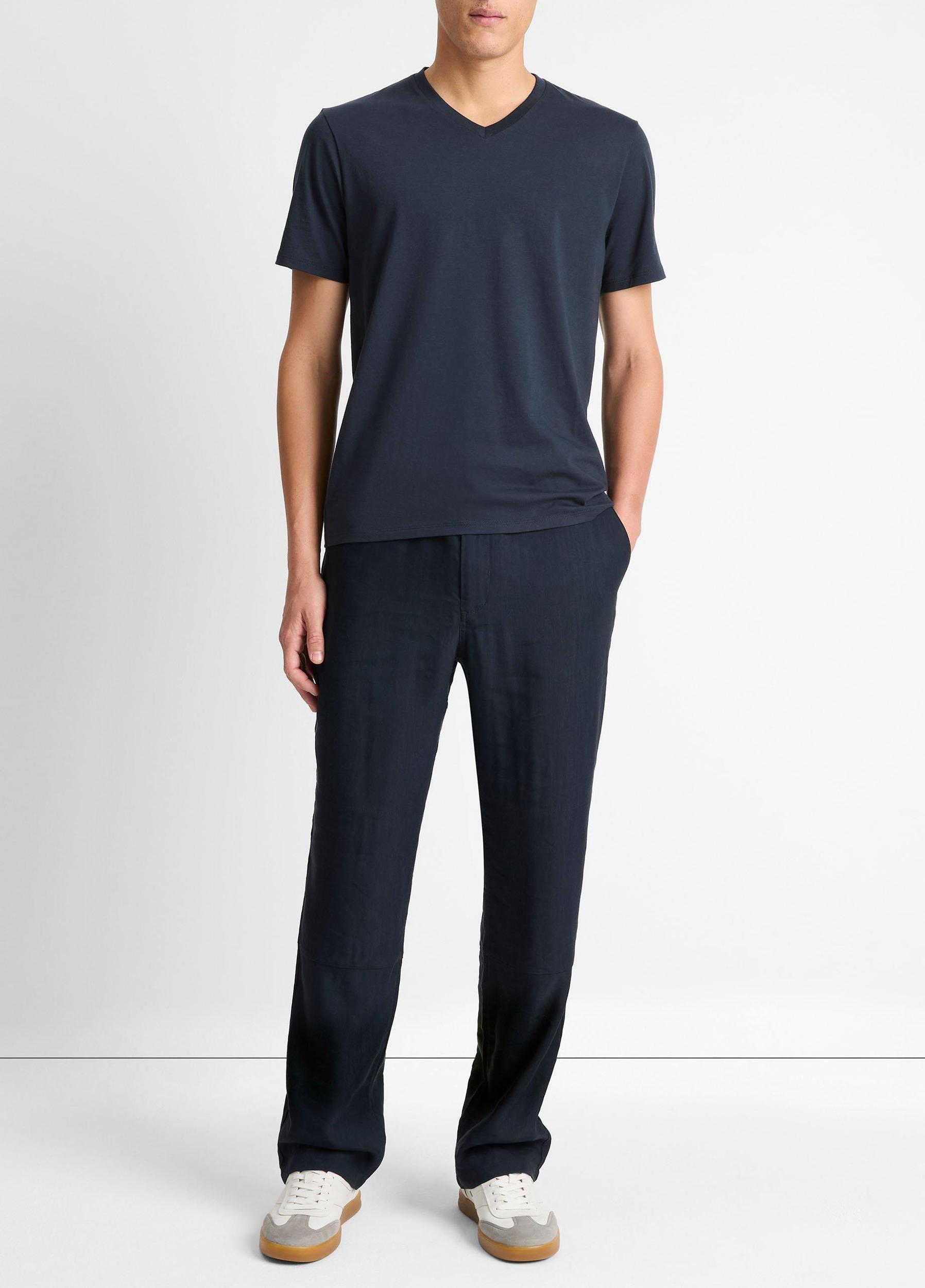 Pima Cotton V-Neck T-Shirt Product Image