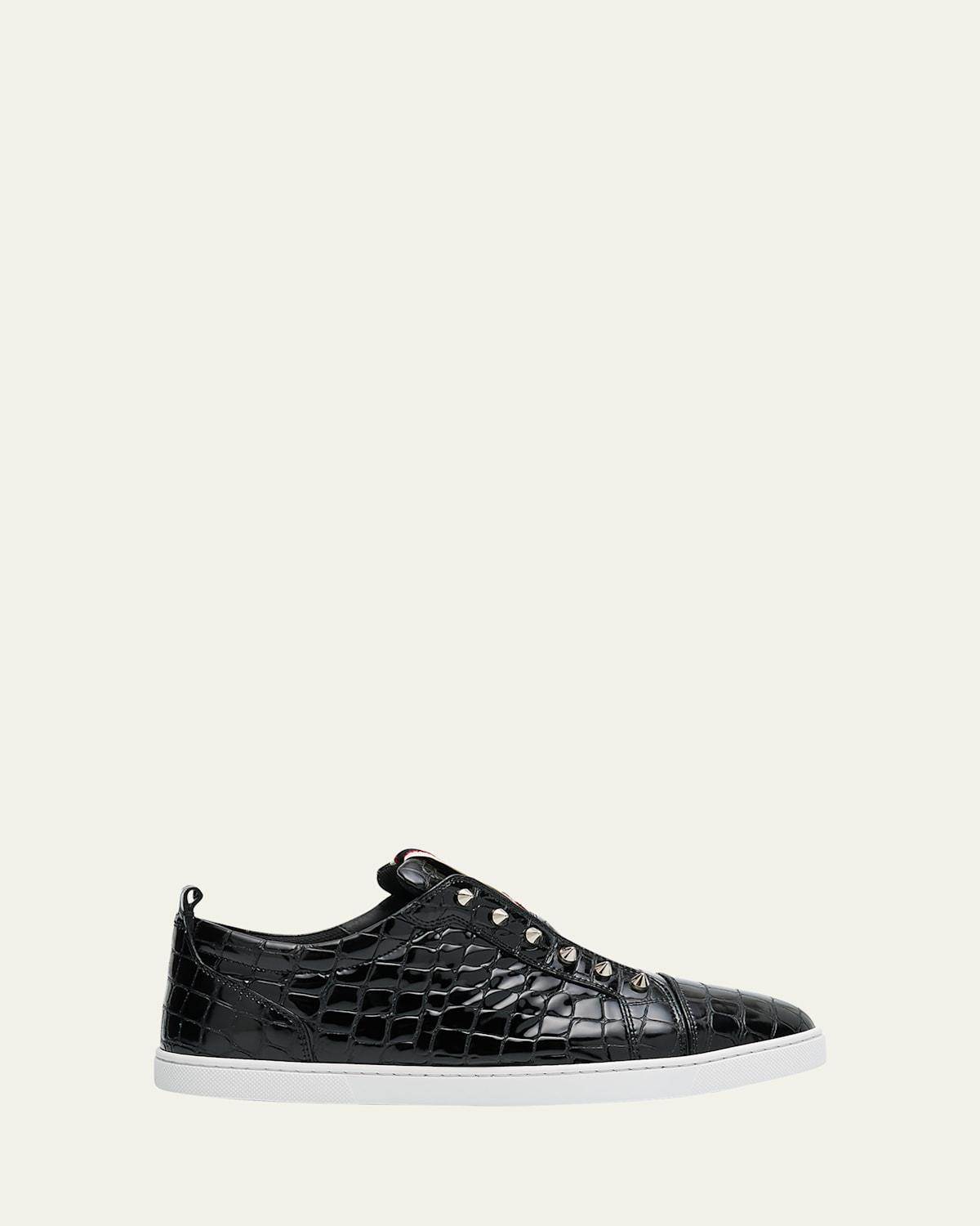 Mens F. A.V Fique A Vontade Croc-Effect Slip-On Sneakers Product Image
