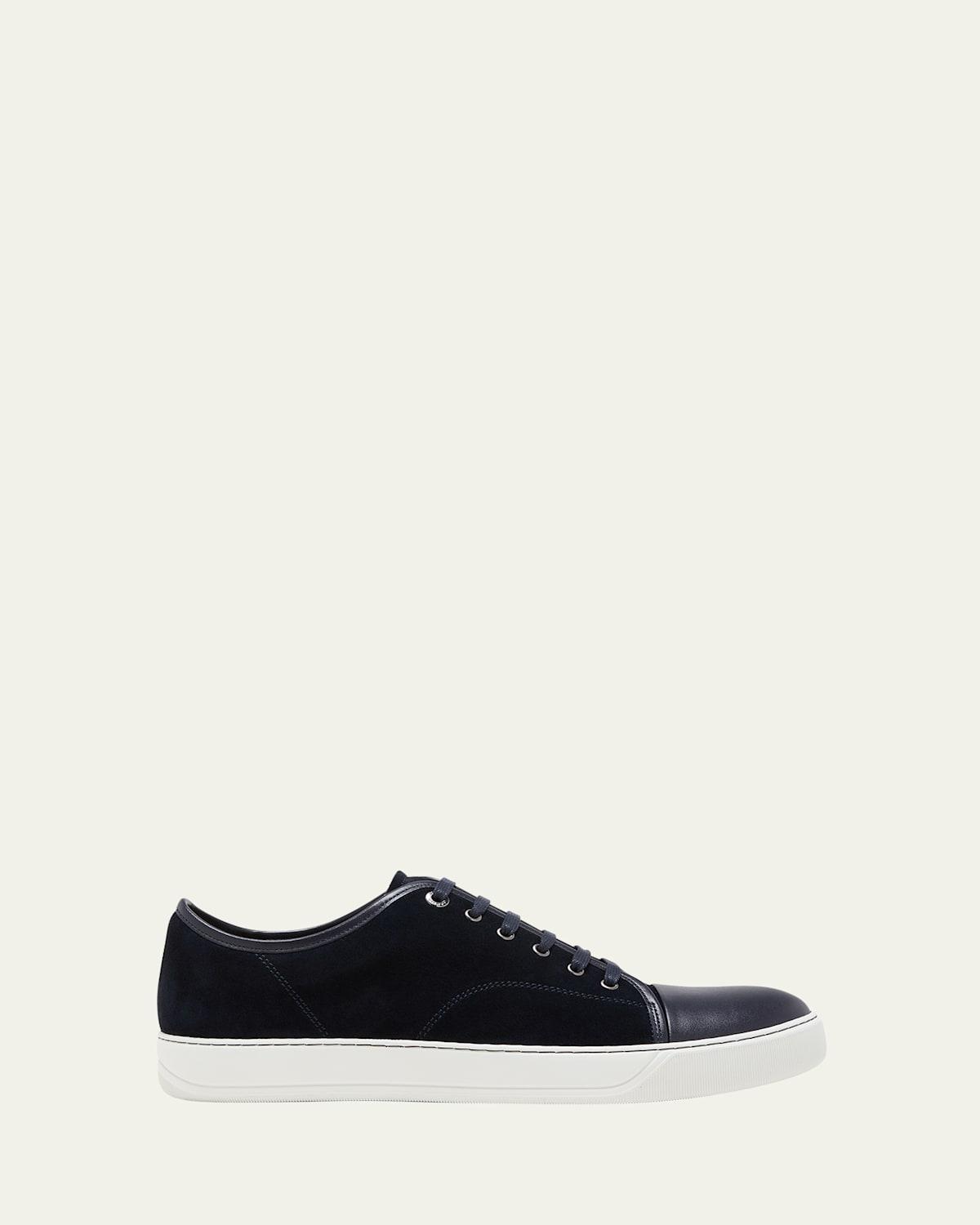 Black DBB1 Suede & Patent Leather Sneakers Product Image