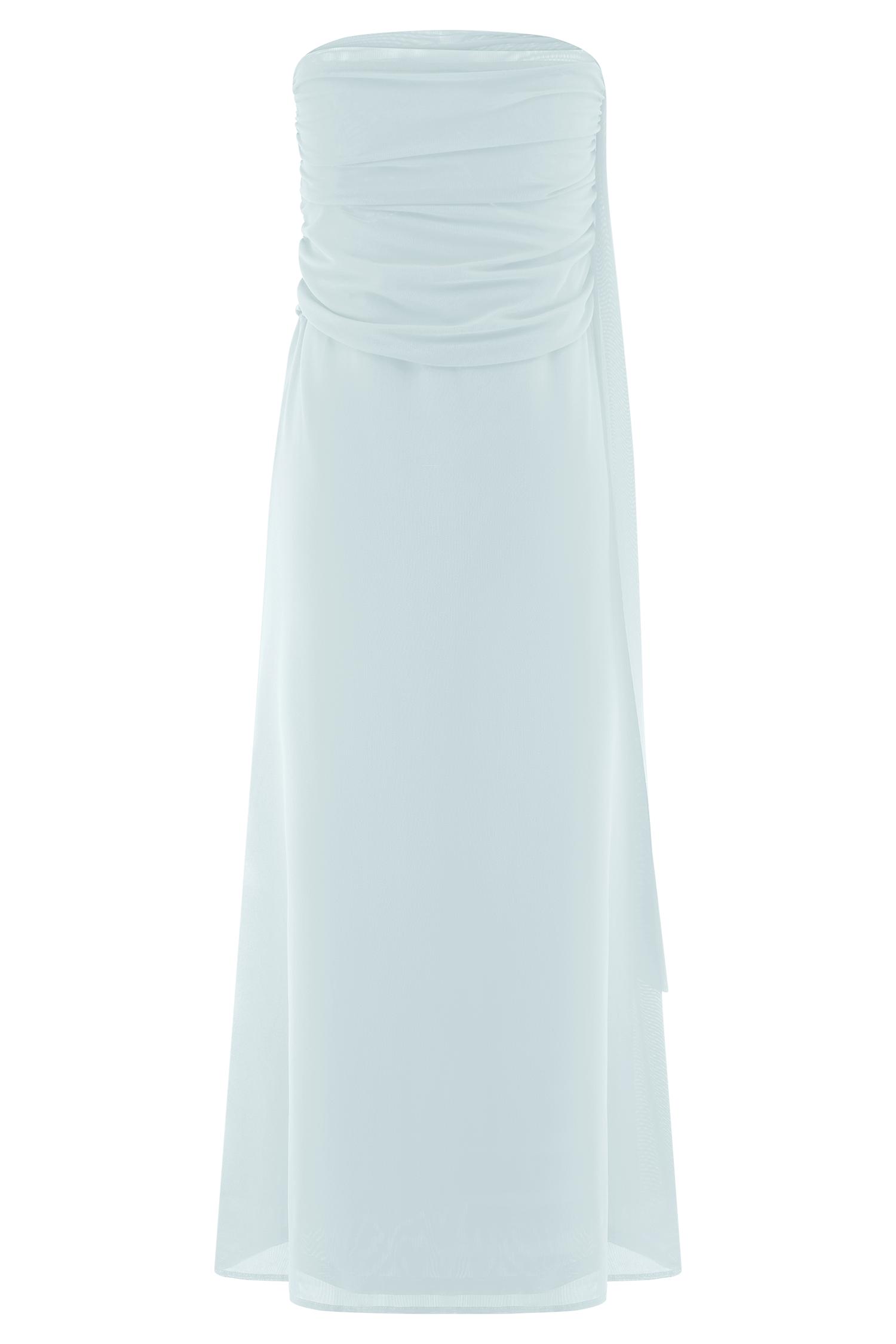 Arna Mesh Maxi Skirt - Pale Blue Product Image
